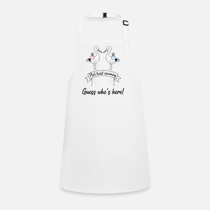Gender Reveal Plot Twist Incoming Guess Whos Here Children's Apron