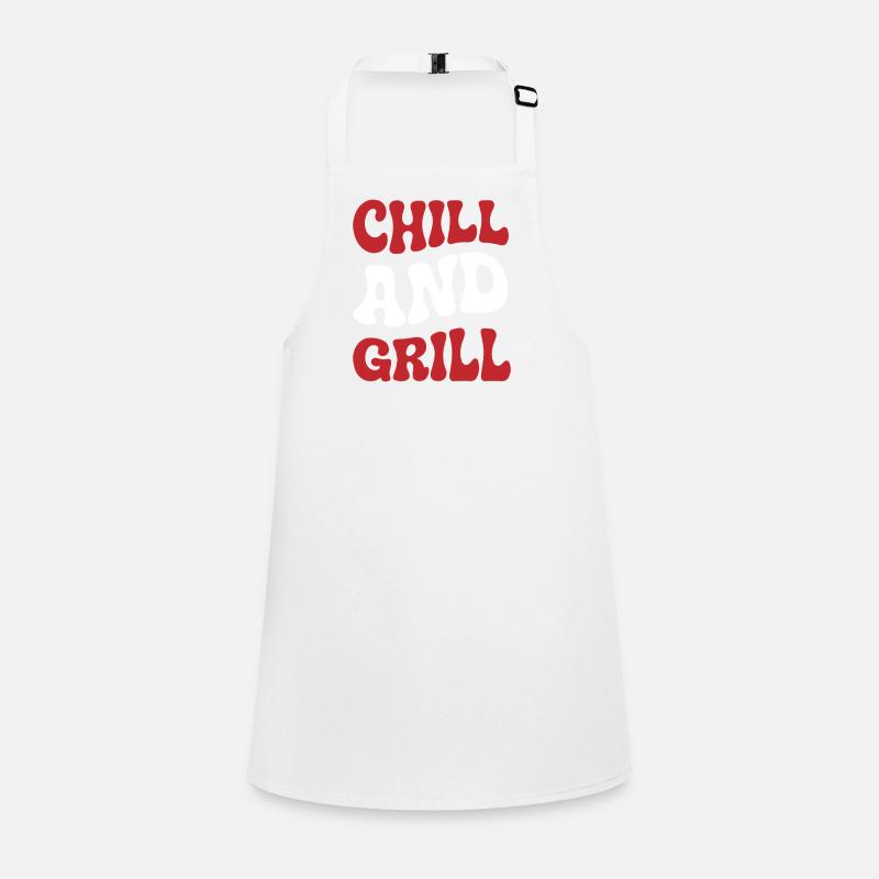 Chilling and barbecuing Children's Apron