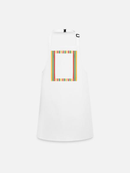 Frame Strips - Children's Apron - white - Front