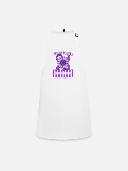 Souvenir violet pour maman – Tournesol - Tablier Enfant - blanc - Devant
