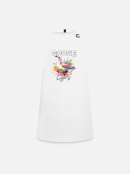 Goose Girl Goose - Children's Apron - white - Front