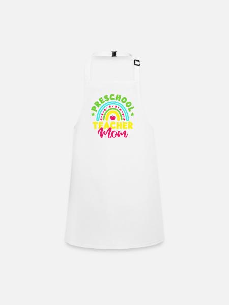 Pre K Teacher Preschool Mom Kindergarten Teacher - Children's Apron - white - Front