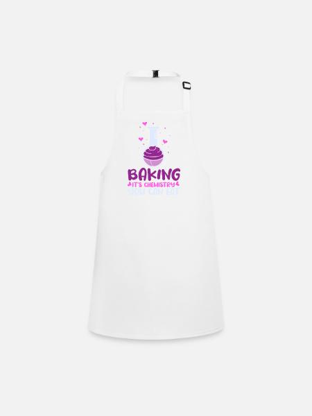 Cake Baking Pastry Chef Cake Baker - Children's Apron - white - Front