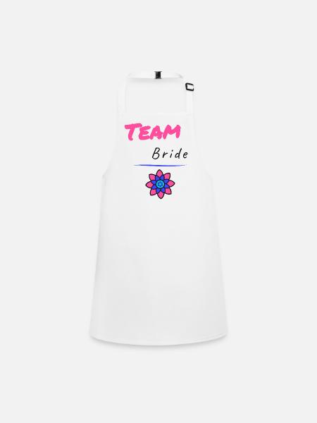 Bachelorette party. BRIDE. TEAM. TEAM MARIEE. BRIDE-TO-BE - Children's Apron - white - Front