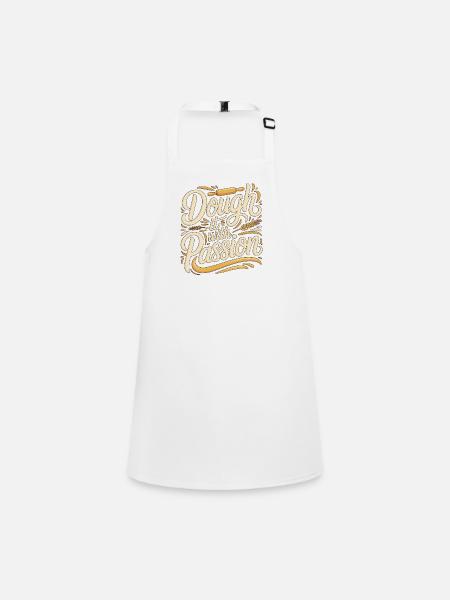 Pastry Chef Dough It With Passion Bakery Chef - Children's Apron - white - Front