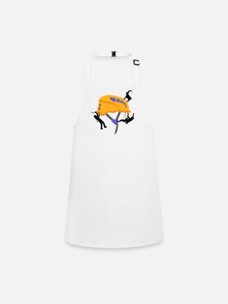 Safety Helmet Climbing Helmet Mountaineer - Children's Apron - white - Front