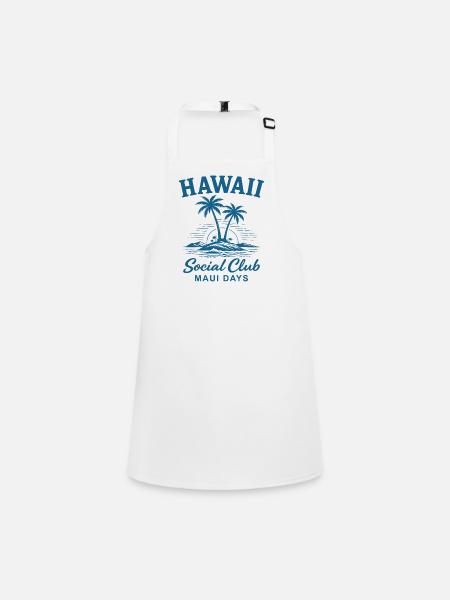 Hawaii Social Club Maui Days - Children's Apron - white - Front