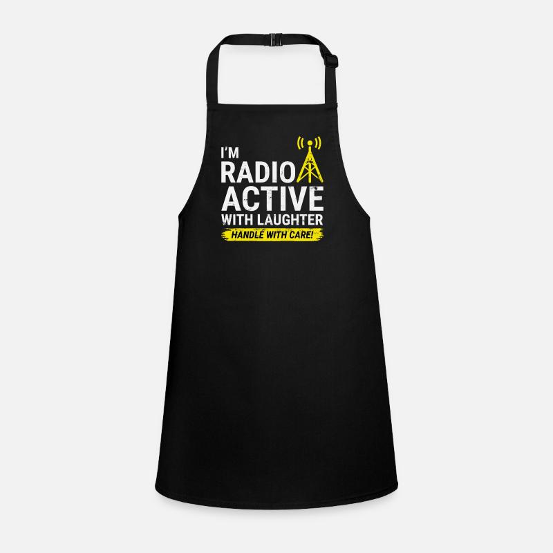 Radio Active Laughter: Handle with Care Ham Radio Children's Apron