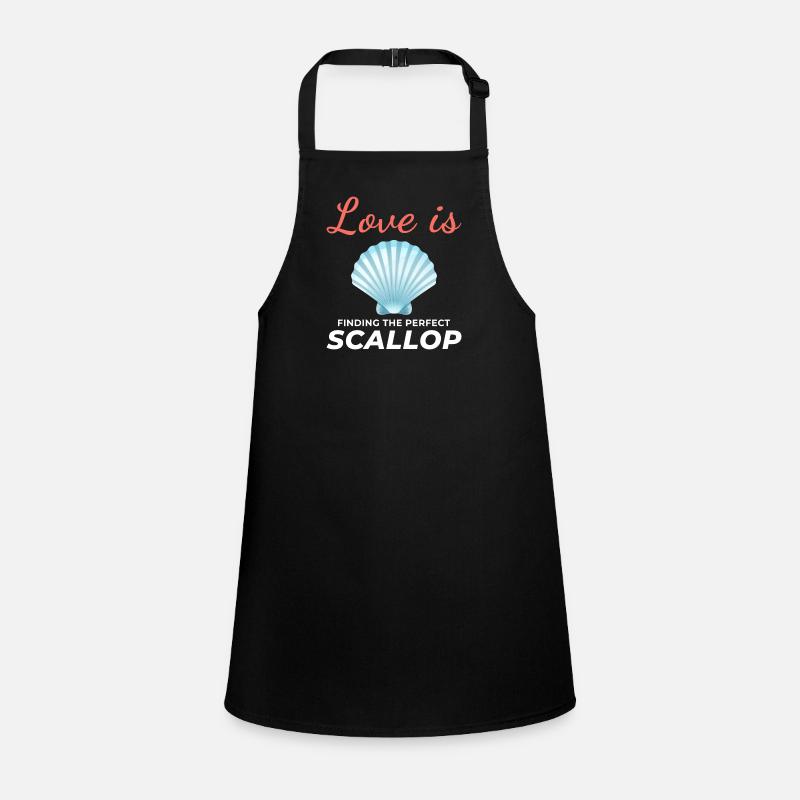 Scallop Seashells Collector Beachcomber Shellfish Children's Apron