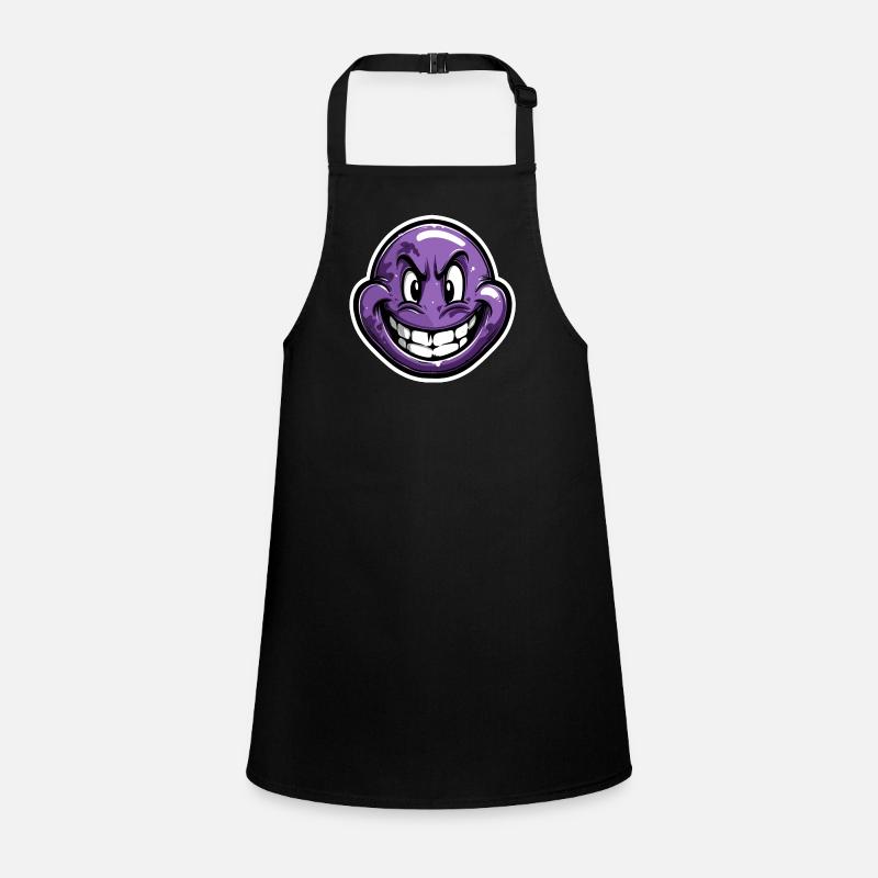 Face violet laugh grimly Children's Apron