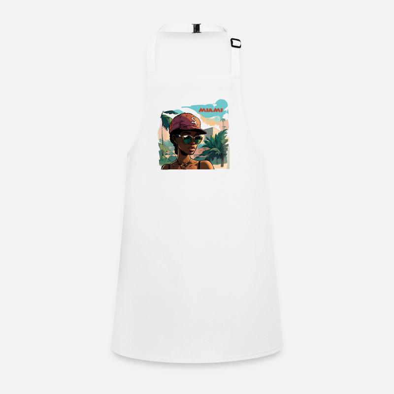 Miami Post Card Children's Apron