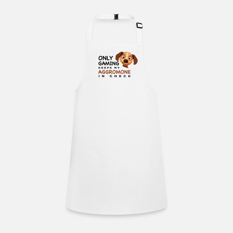 Funny, Gambling Keeps Aggromone at Bay, English Children's Apron