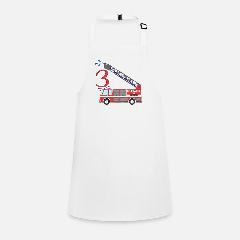 Fire engine 3rd birthday Children's Apron