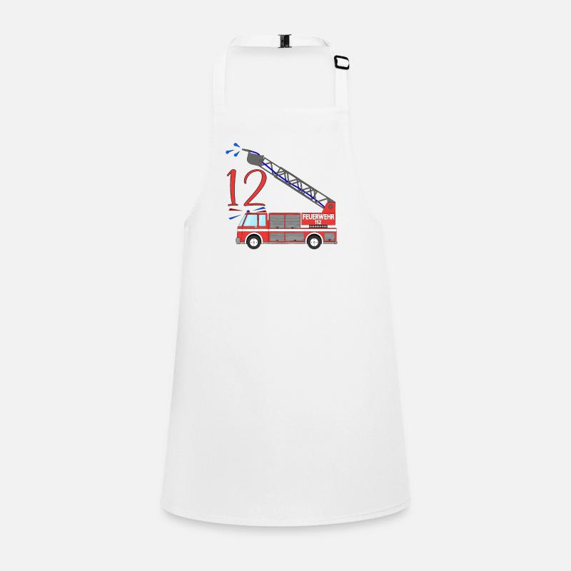 Fire engine 12th birthday Children's Apron