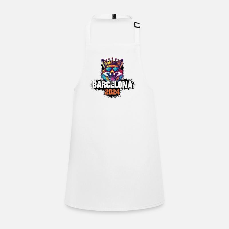 Barcelone 2024 Holiday Fox Tablier Enfant