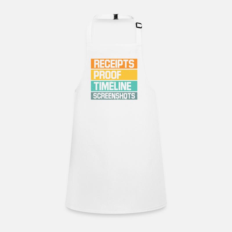 Receipts Timeline Screenshot Witty Retorts Snappy Children's Apron
