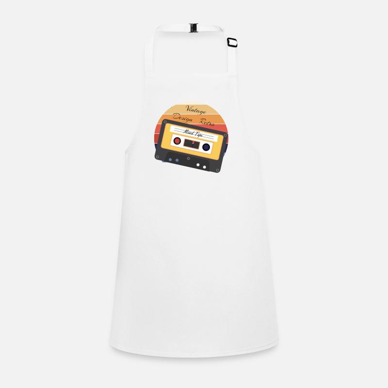 Vintage Retro Audio Kassette Schürze für Kinder