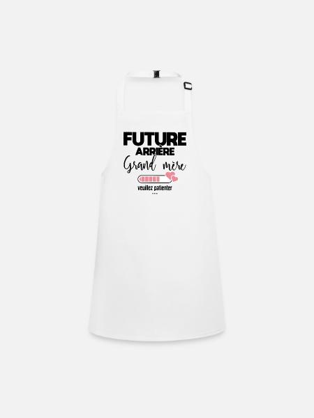 Future arrière grand mère - Tablier Enfant - blanc - Devant