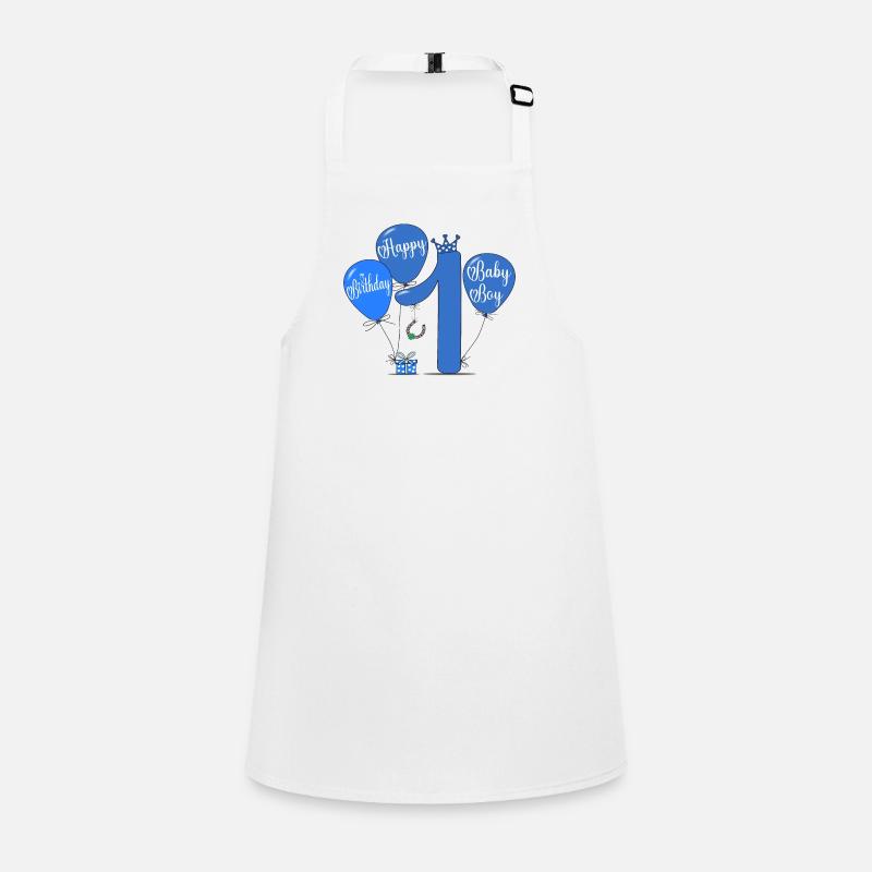 1 Hapy Birthday Balloon Children's Apron