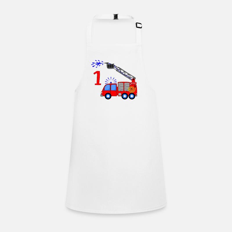 Fire engine 1 birthday children Children's Apron