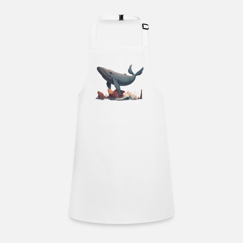 Flying Whale Children's Apron