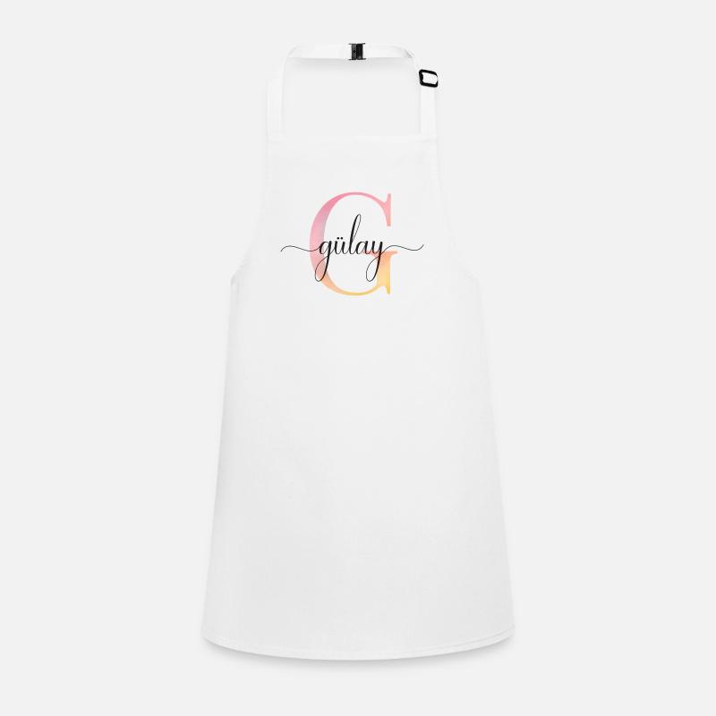 G | Monogramm | Name | Gülay|Watercolor Schürze für Kinder