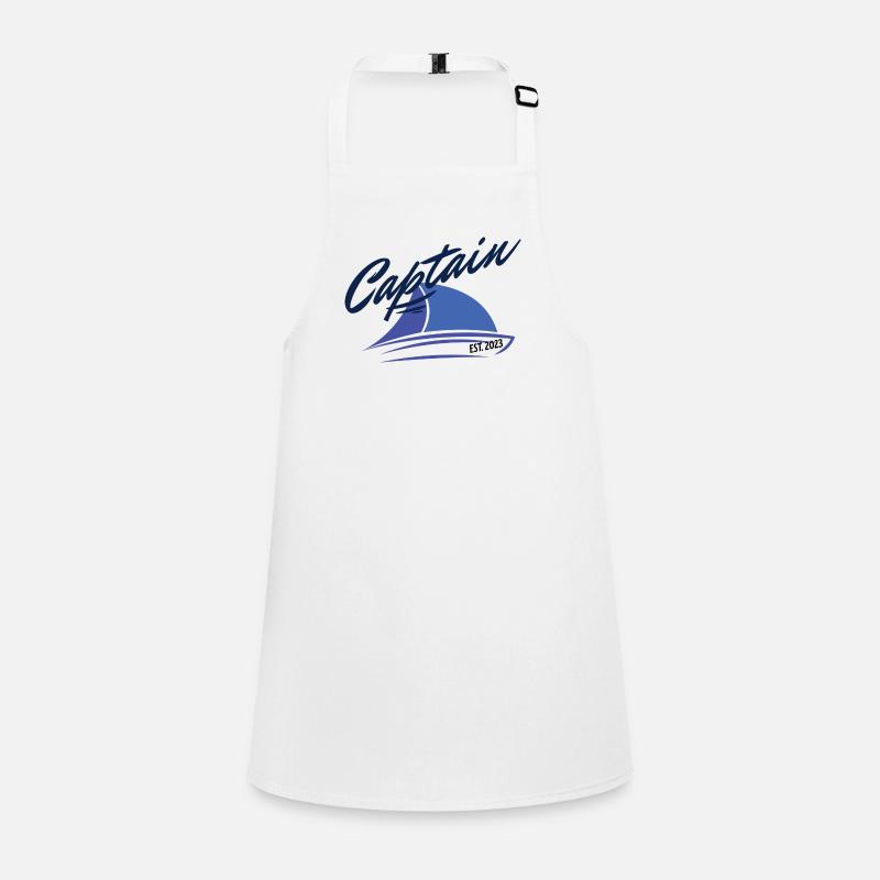 2023 Captain Sailboat T-Shirt for Sailor Skipper Children's Apron