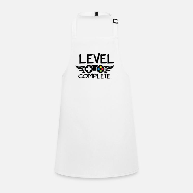 Tee shirt Cadeau Level Complete gamer Tablier Enfant