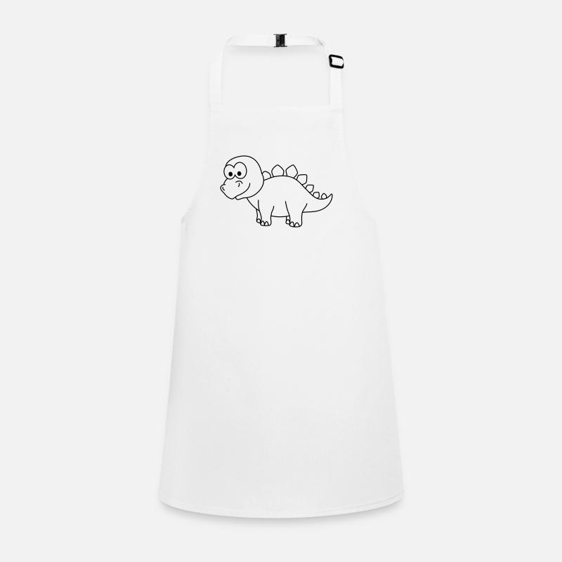 Dinosaur stegosaurus Comic Children's Apron