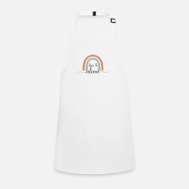 Alena! Regenbogen, personalisierbar Schürze für Kinder