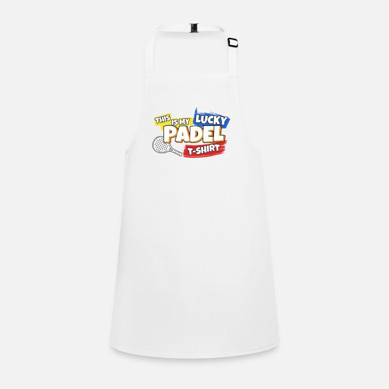 Padel Paddel Schläger Tennis Sport I Geschenk Schürze für Kinder