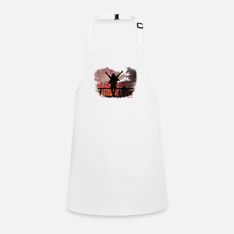 Spruch Design Liebe Schürze für Kinder