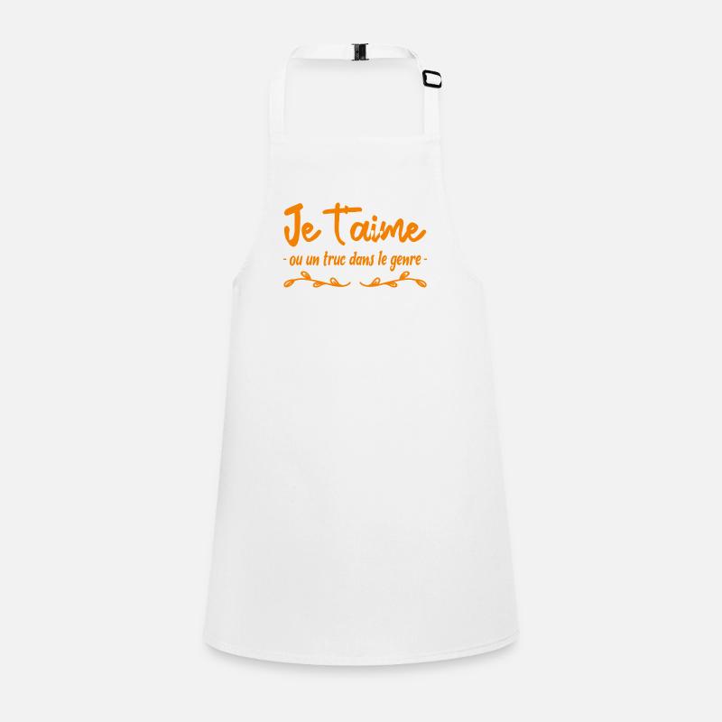 je t aime ou un truc dans le genre Tablier Enfant