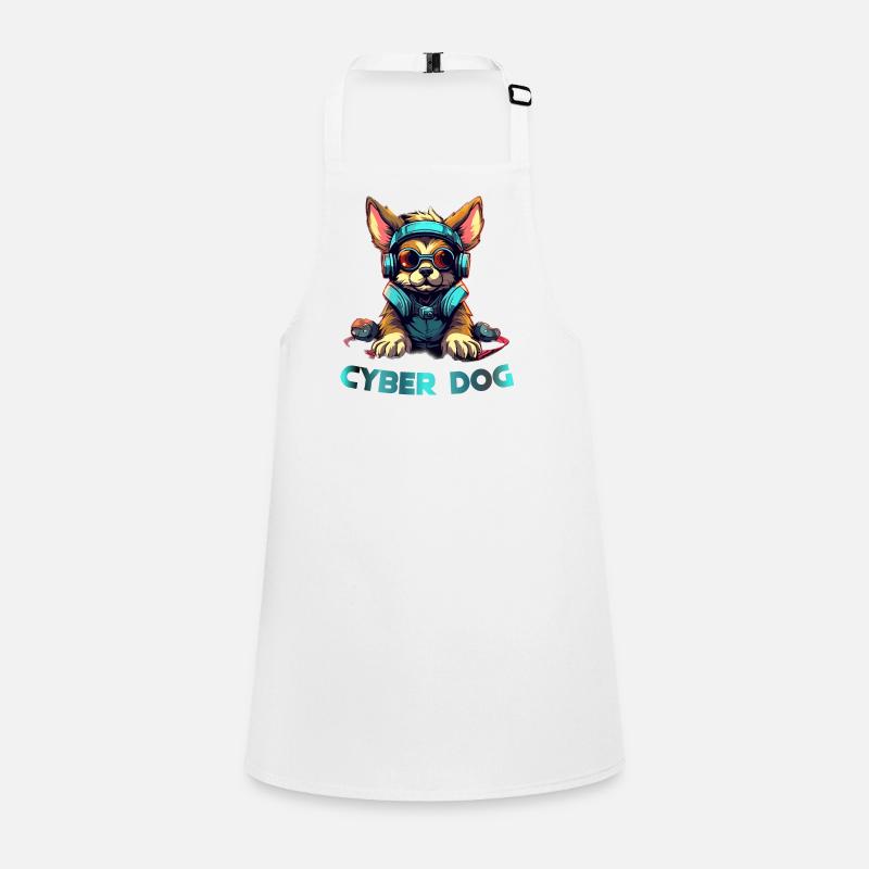 Conception de cyber-chiens Tablier Enfant