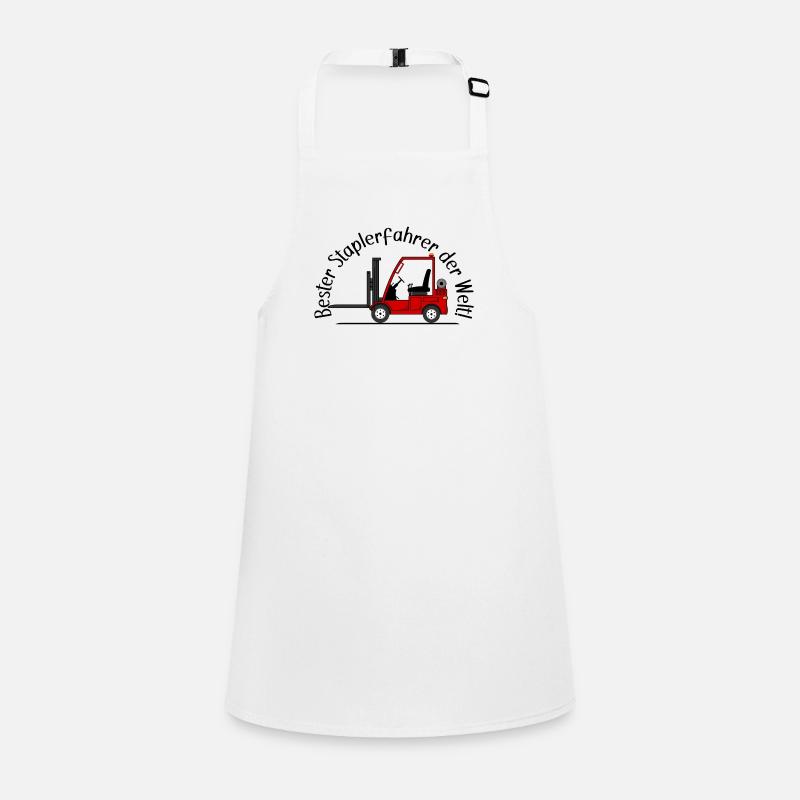 Staplerfahrer rot beste Staplerfahrer der Welt Schürze für Kinder