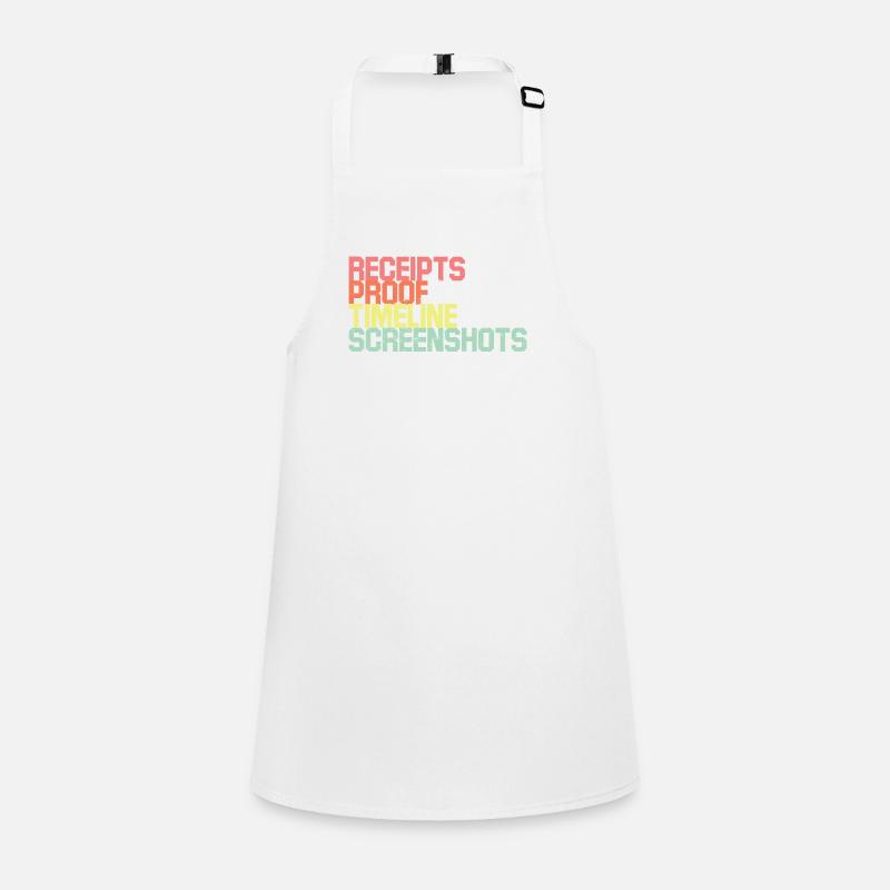 Receipts Timeline Screenshot Witty Retorts Snappy Children's Apron