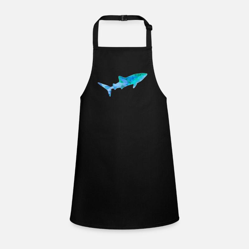Requin-baleine bleu vert Tablier Enfant