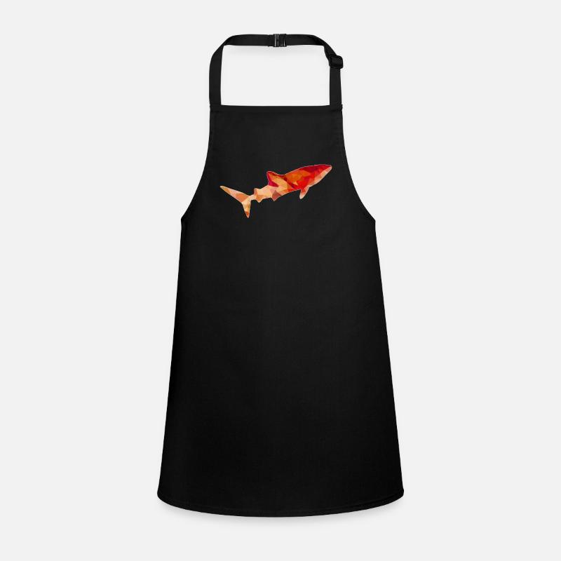Whale shark red gold Children's Apron
