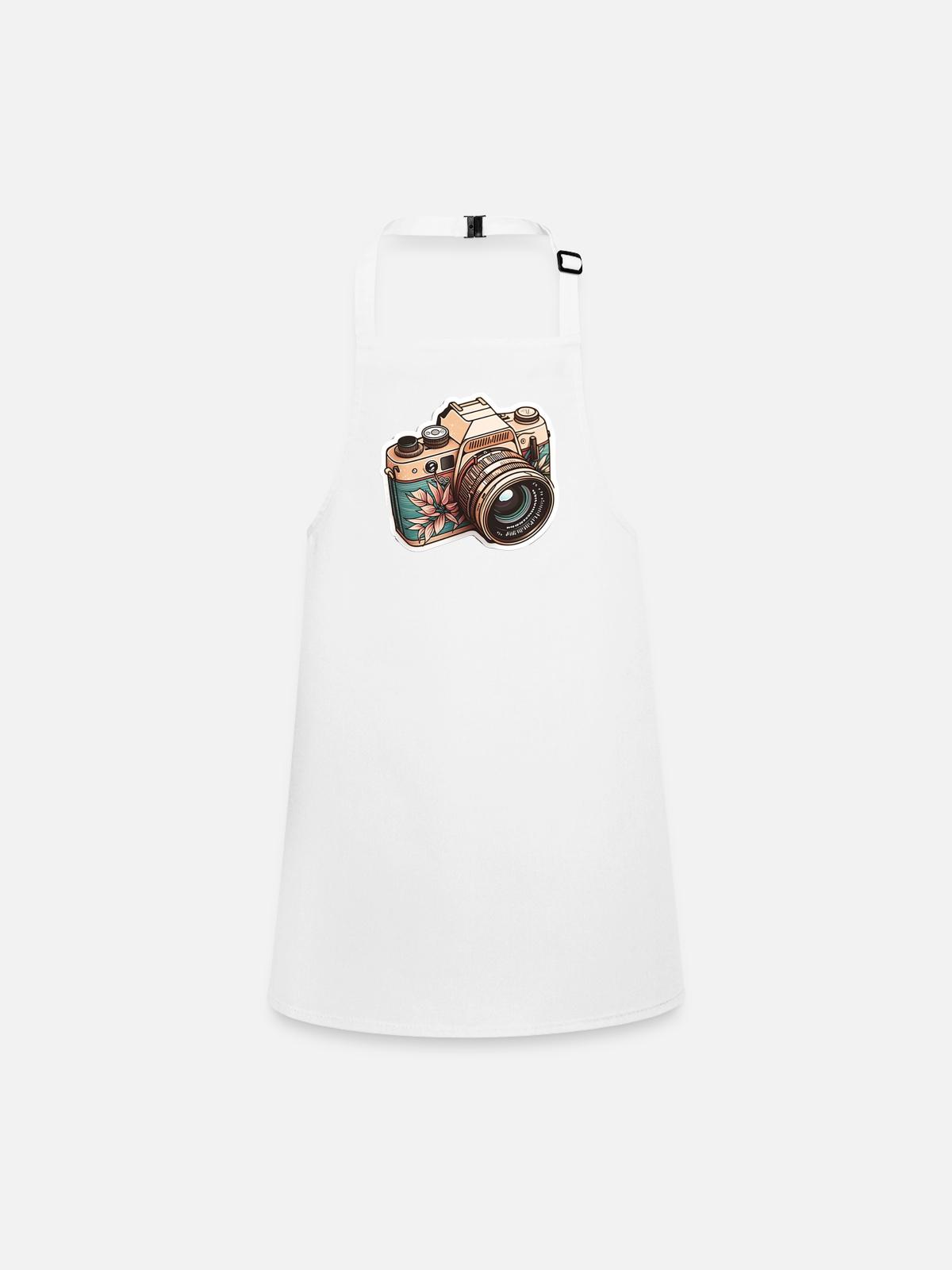 Caméra Flower Power - Tablier Enfant - blanc - Devant