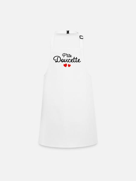 Petite Doucette Humour Surnom Affectueux Femme - Tablier Enfant - blanc - Devant