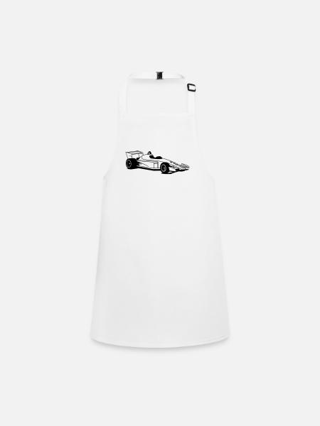 voiture de sport - Tablier Enfant - blanc - Devant