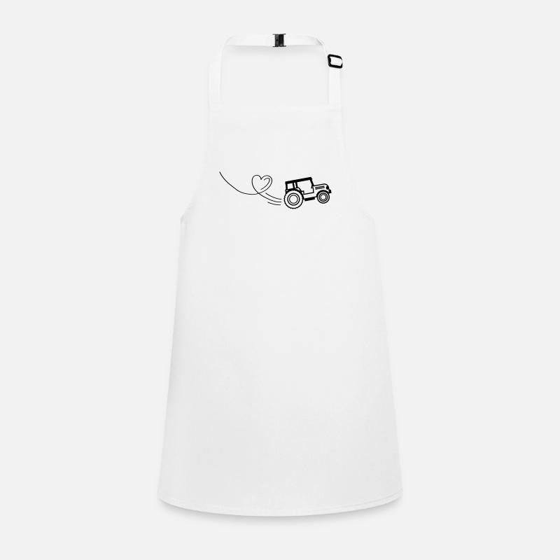 tractor heart Children's Apron