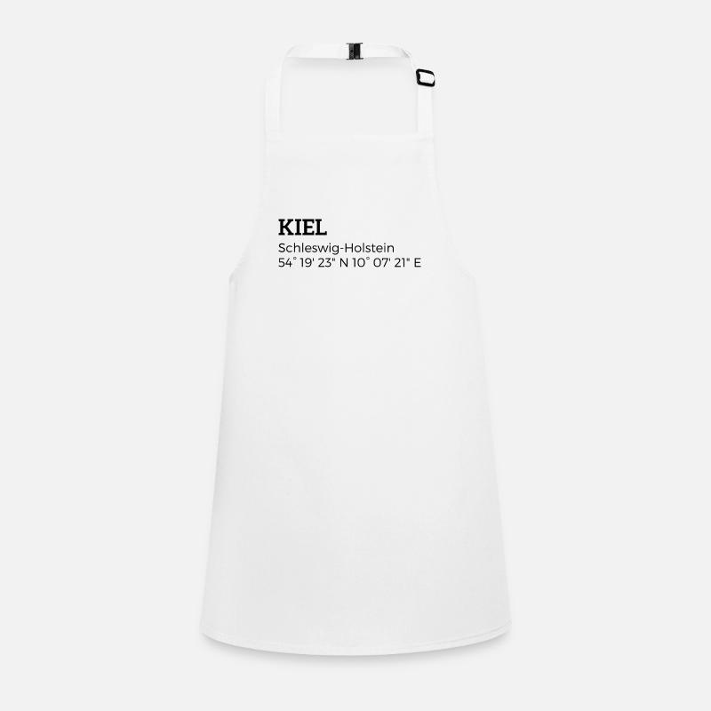 Kiel Schleswig-Holstein coordinates Children's Apron