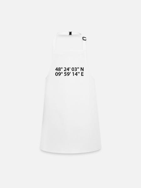 Ulm coordinates - Children's Apron - white - Front