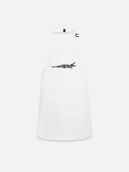 Tatouage tribal d’alligator - Tablier Enfant - blanc - Devant