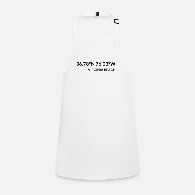 Virginia Beach, Virginia USA Coordinates Children's Apron