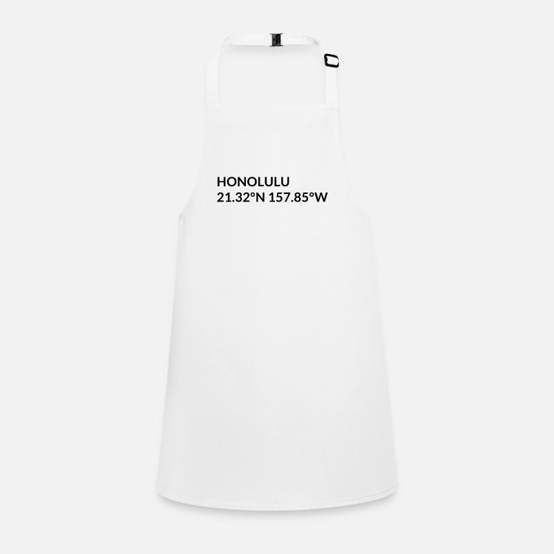 Honolulu, Hawaii, USA Coordinates Children's Apron