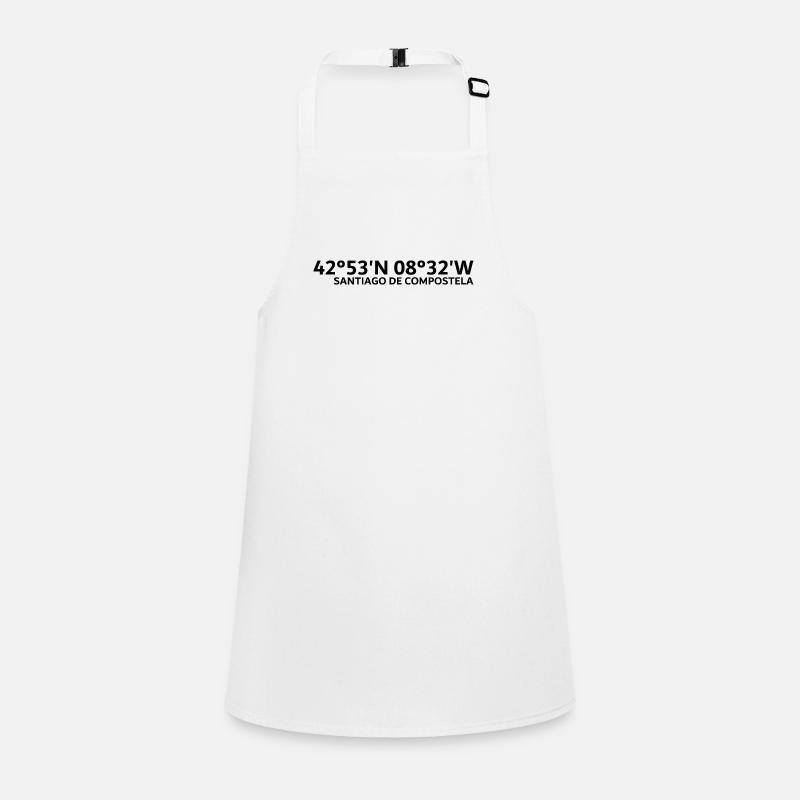 Santiago de Compostela Coordinates Children's Apron