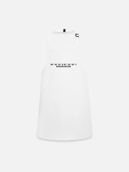 Kaiserslautern Rhineland-Palatinate Coordinates - Children's Apron - white - Front