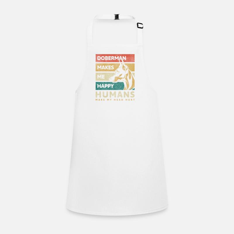 Doberman security guard Children's Apron